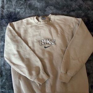 Nike Men's Beige Crewneck Sweater